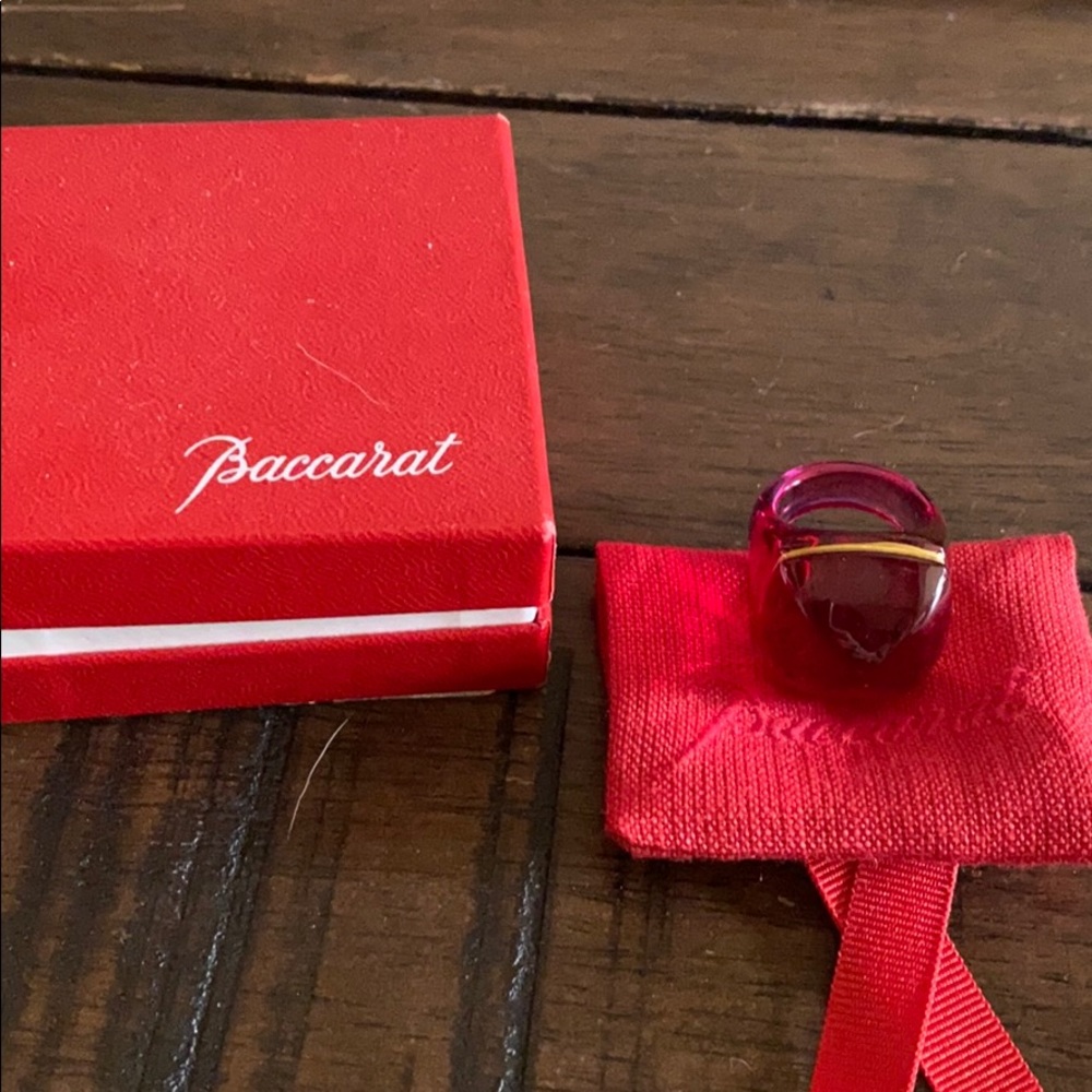 Baccarat Crystal Ring